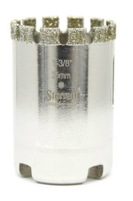 Diamond Holesaw 35mm – Diamond Tile Hole Saw for Basin, Tap & Pipe Openings in Porcelain and Stone